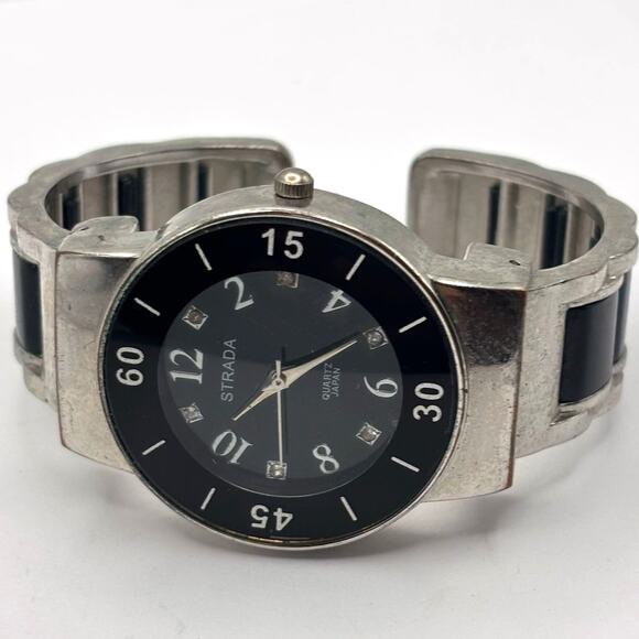 Silver Strada Cuff Watch - Picture 3 of 4